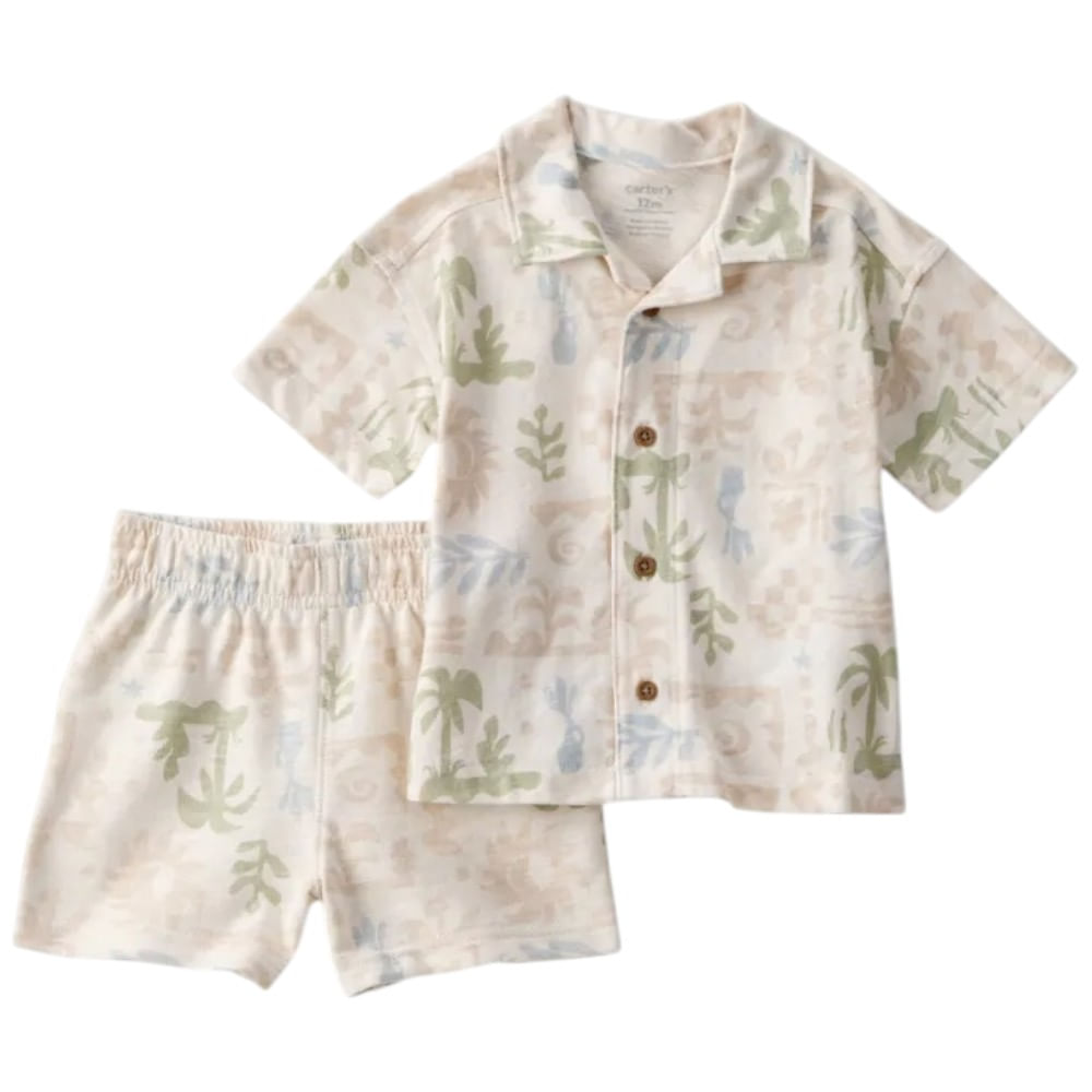 Conjunto de 2 piezas bicolor para bebé niño