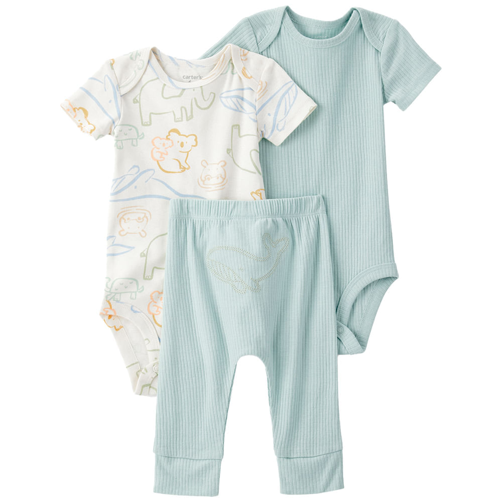 Conjunto de 3 piezas con estampado para bebé niño