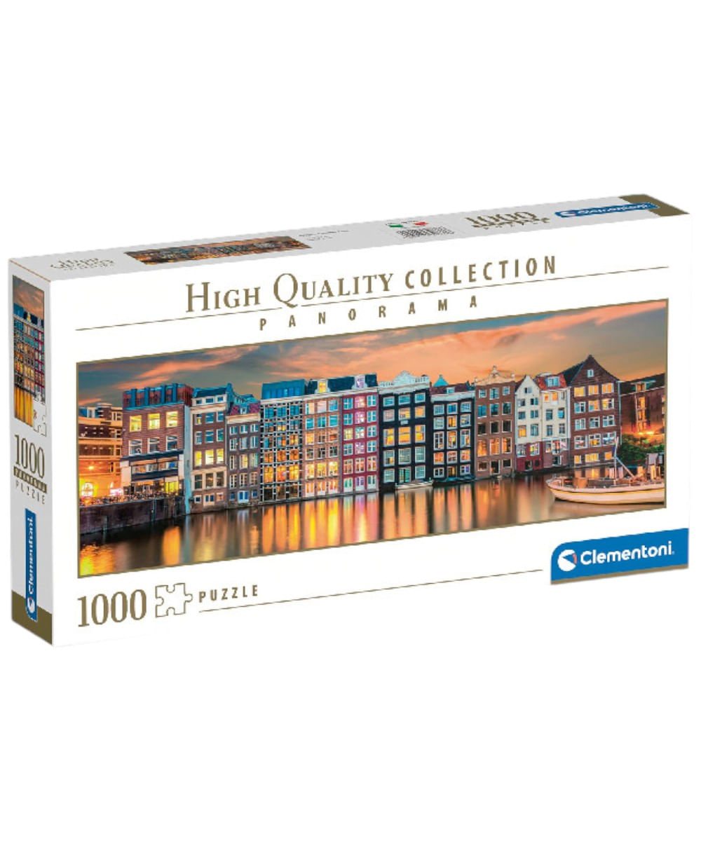 Rompecabezas Clementoni panorámica de Amsterdam 1000 piezas