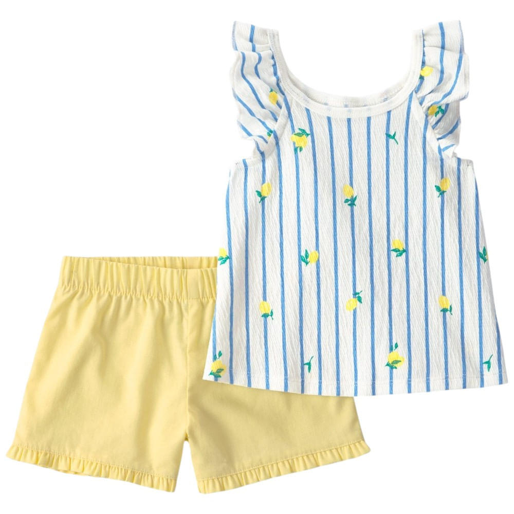 Conjunto de 2 piezas bicolor para bebé niña