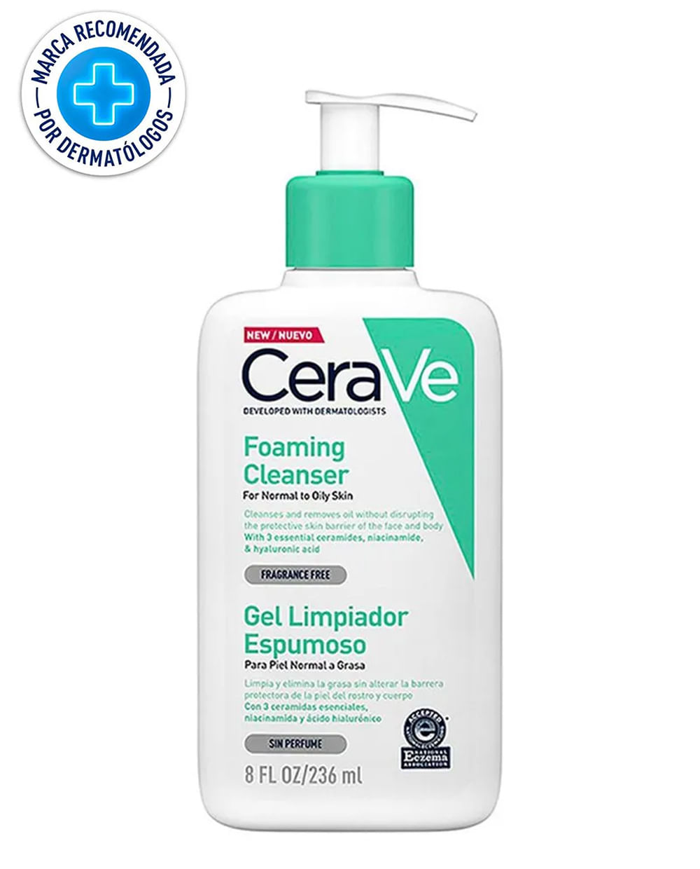 Gel Limpiador Cerave Espumoso -236 ml