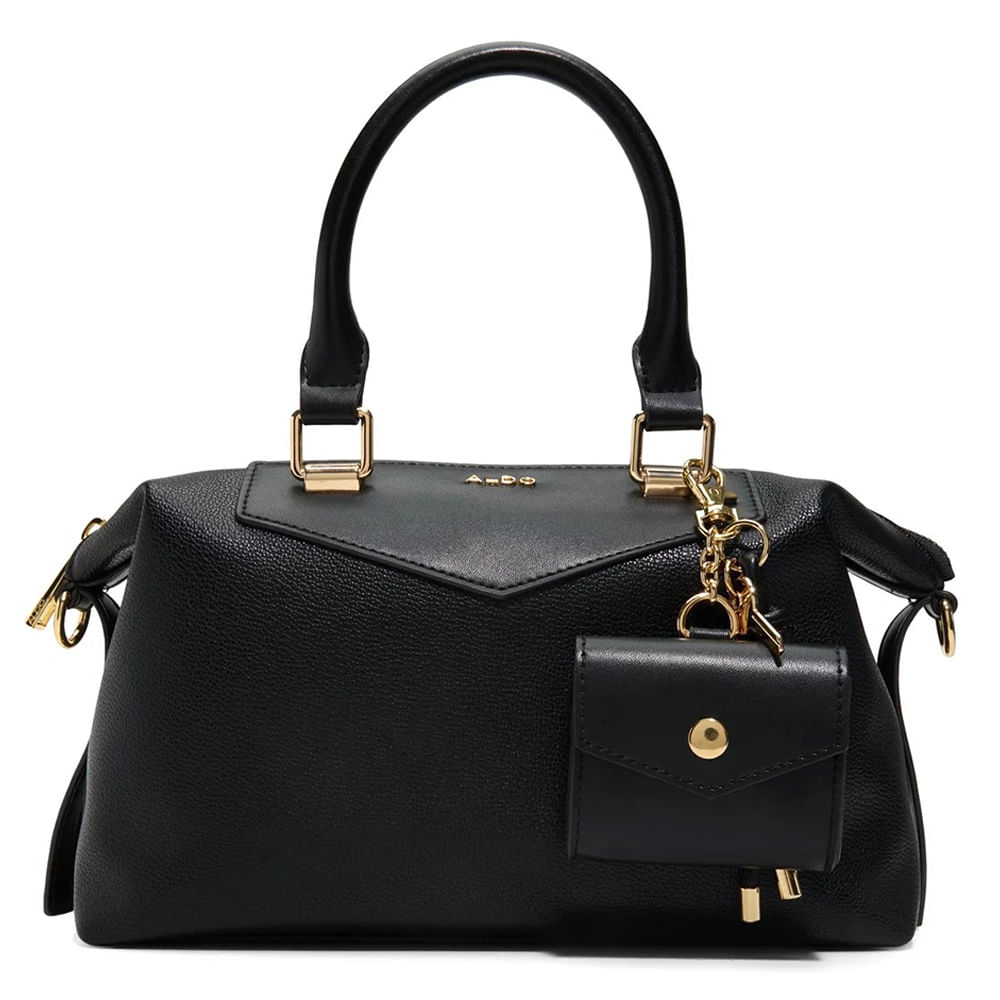 Cartera satchel Aldo color negro para mujer