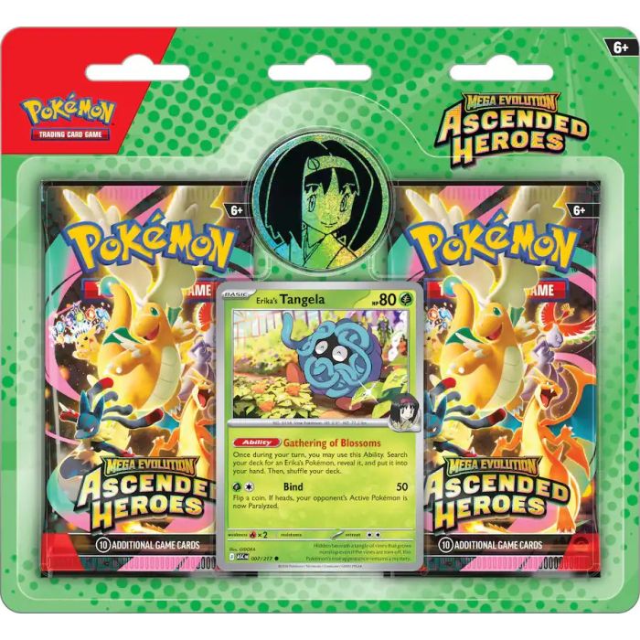 Blíster Pokémon TCG Ascended Heroes Erika y Tangela