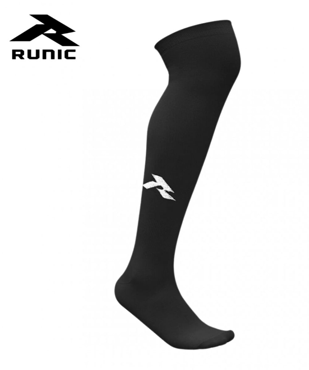 Medias de Fútbol Runic Junior Lisas Talla 9-11 Negra