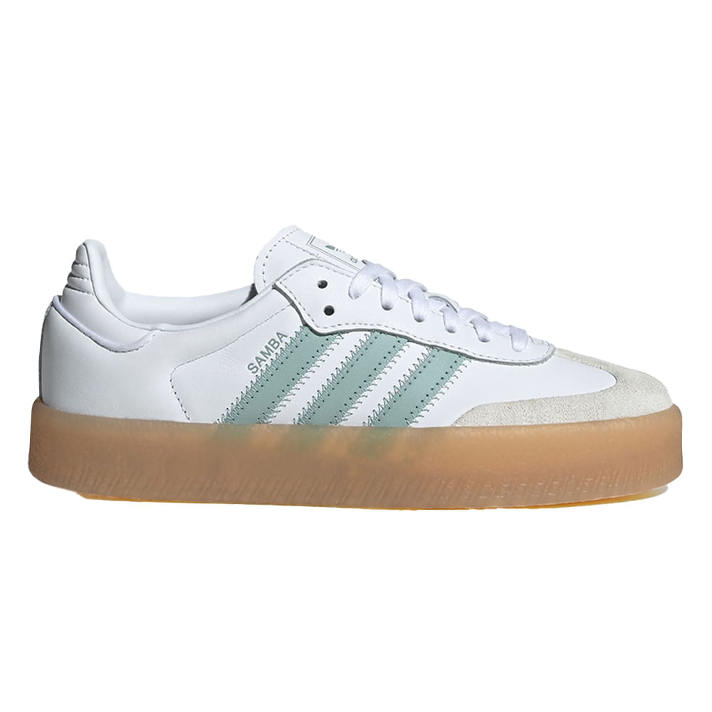 Zapato Adidas Originals Sambae deportivo casual color blanco para mujer