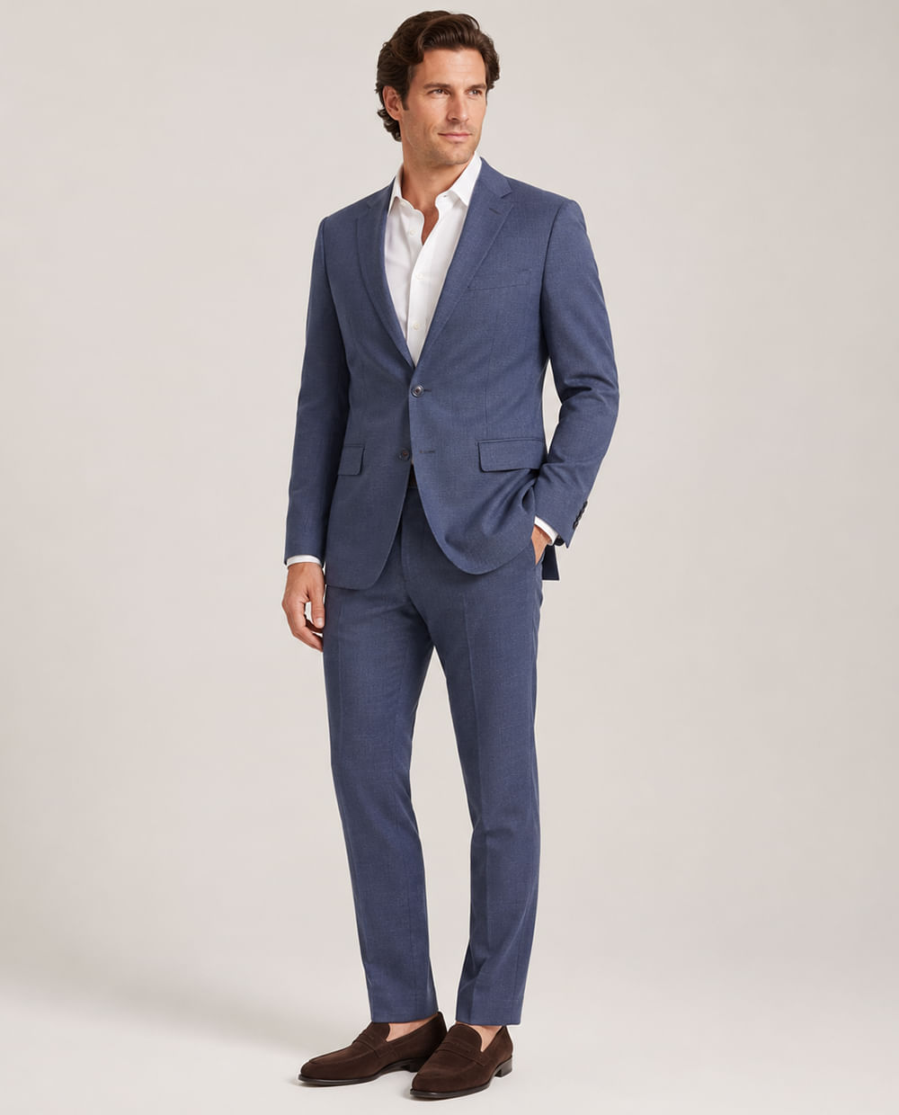 Traje Oscar de la Renta classic fit azul