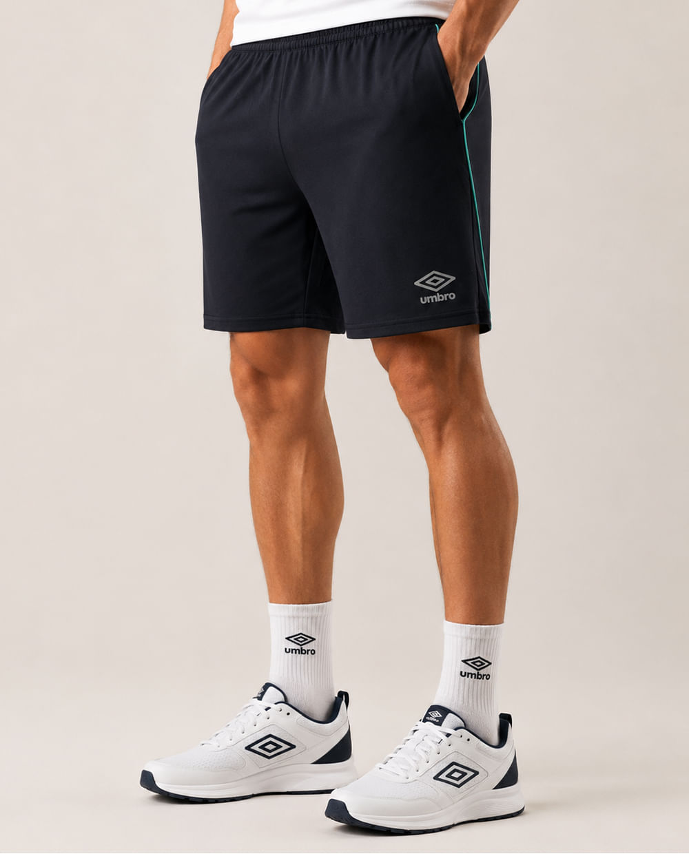 Short deportivo Umbro negro PANTALON CORTO DEPORTIVO UMBRO BLK L