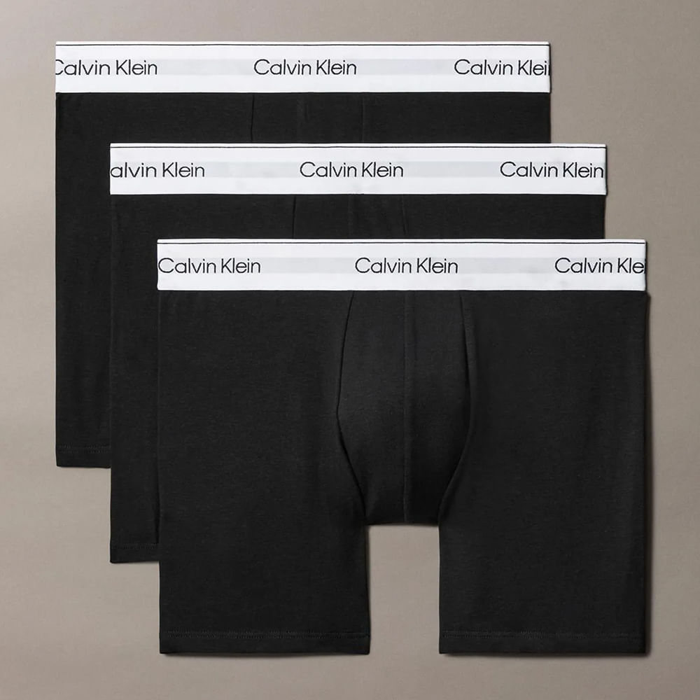 Pack de 3 bóxers briefs Calvin Klein negro 3 PACK DE BOXER BRIEF PARA CABALLERO BLK S
