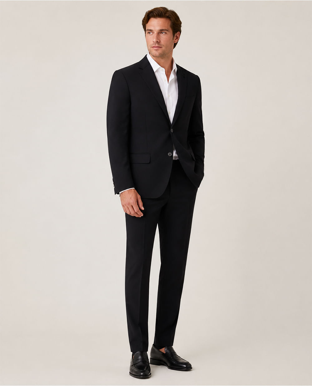 Traje Nautica tailored fit negro