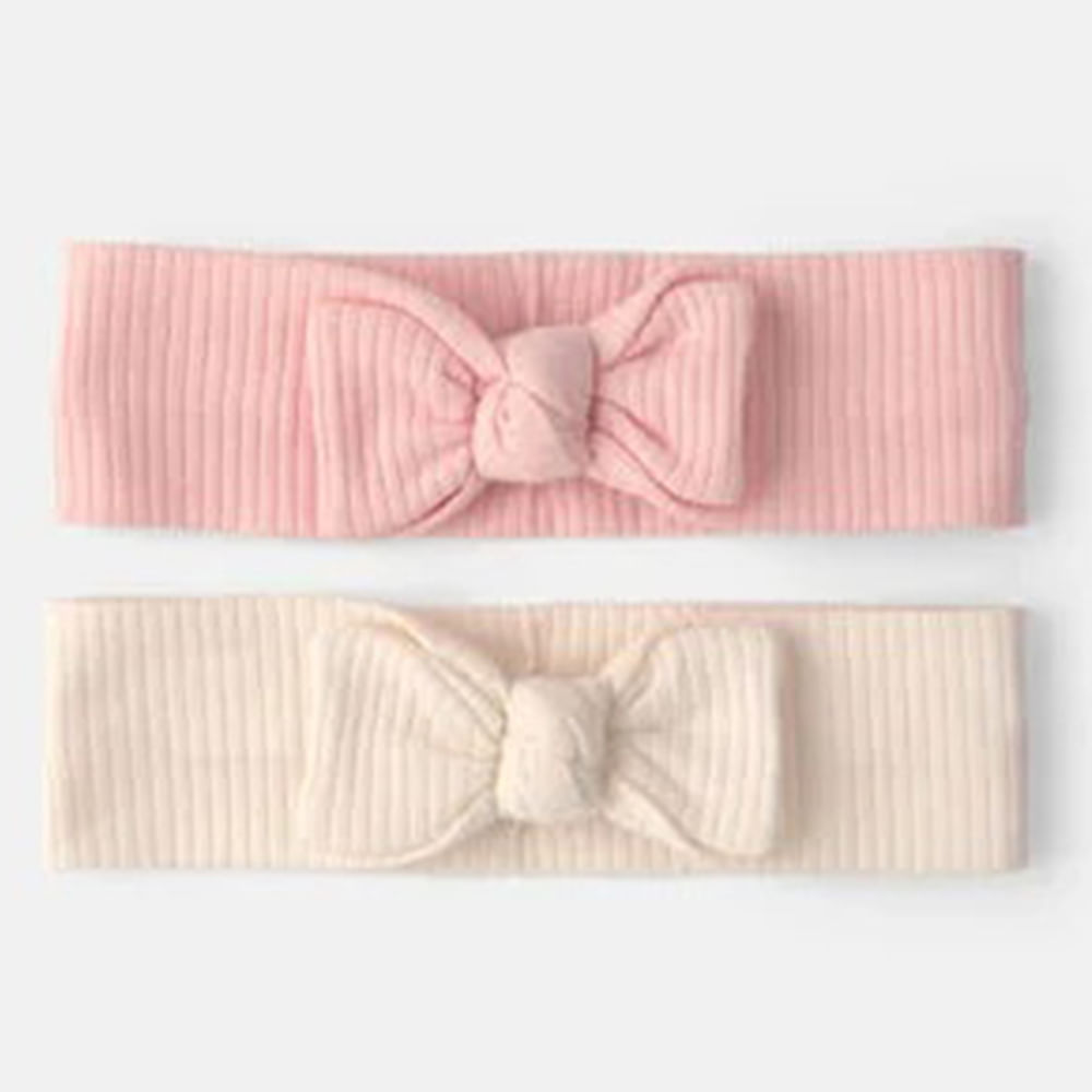 Set de bandas para cabello rosado para bebé niña
