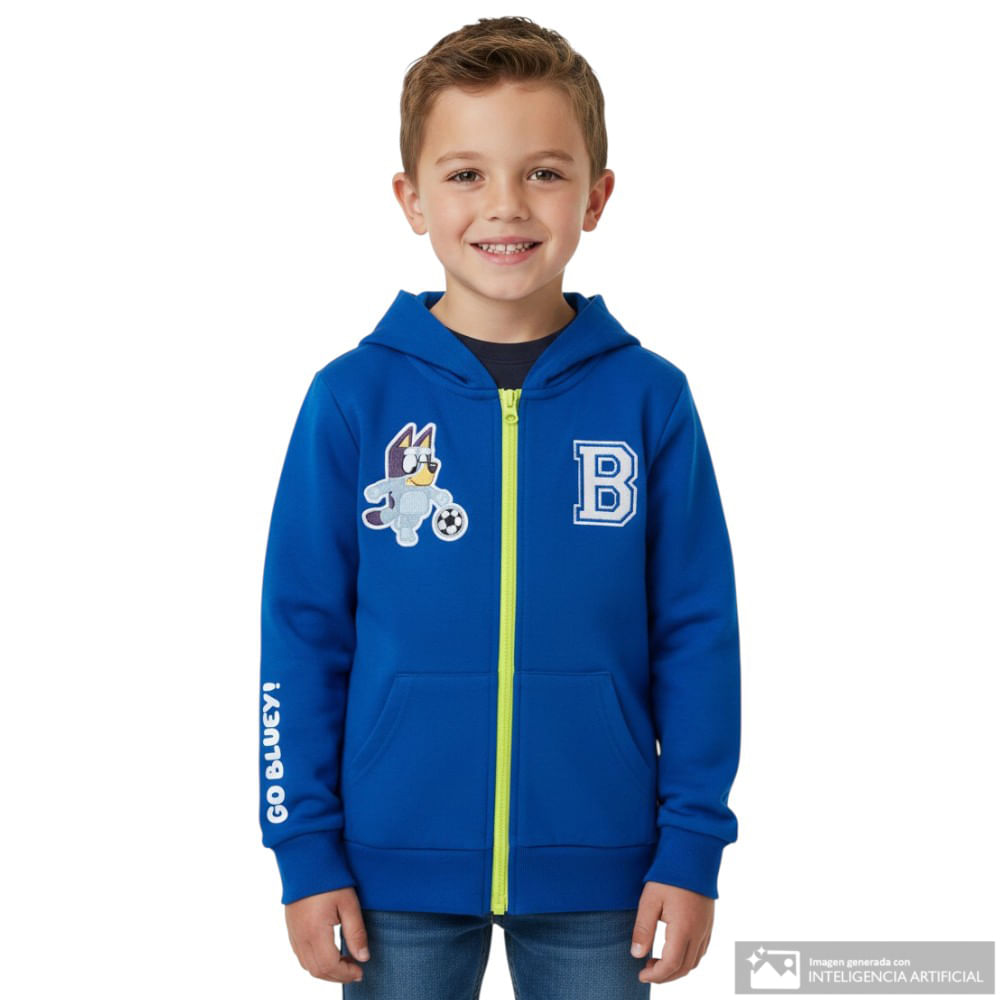Sudadera azul de Bluey con capucha para niño