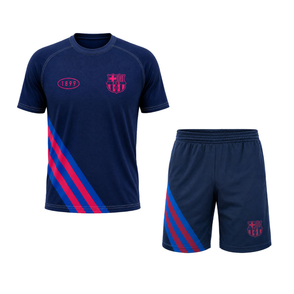 Conjunto de 2 piezas azul del FC Barcelona para niño