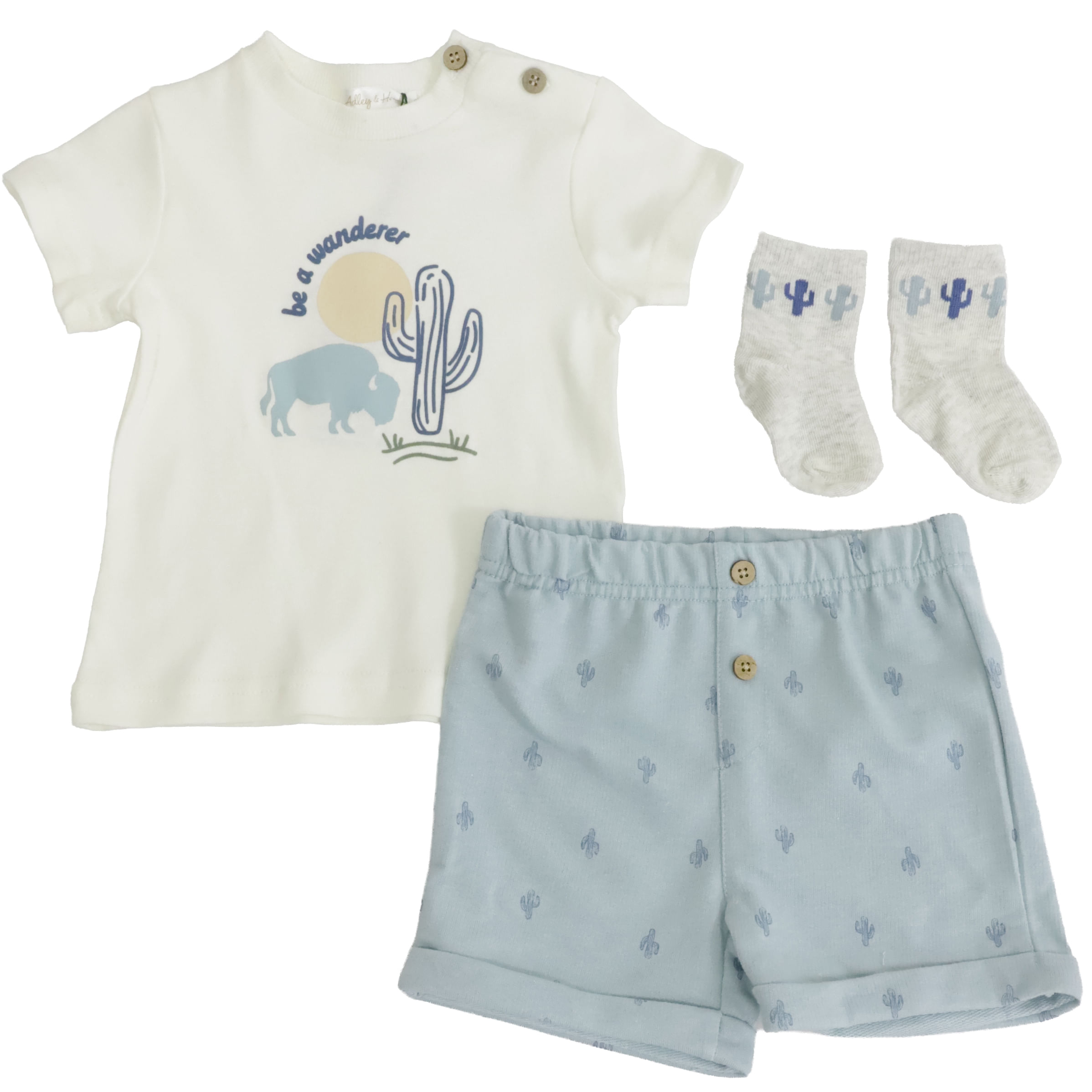 Conjunto 3 piezas estampado para bebé niño