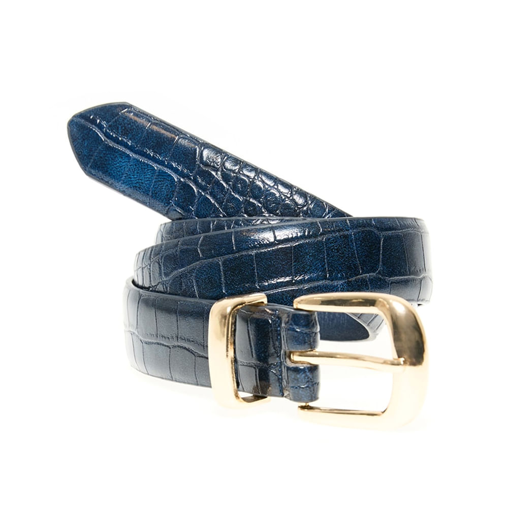 Cincho Sfera con textura azul para mujer