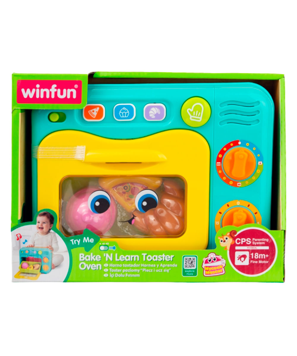 Horno Tostador de Juguete Winfun Bake 'N Learn con Alimentos