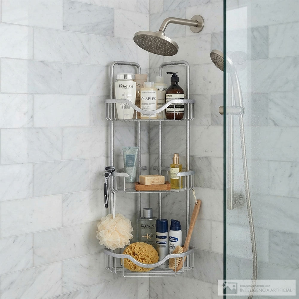 Organizador para baño esquinero