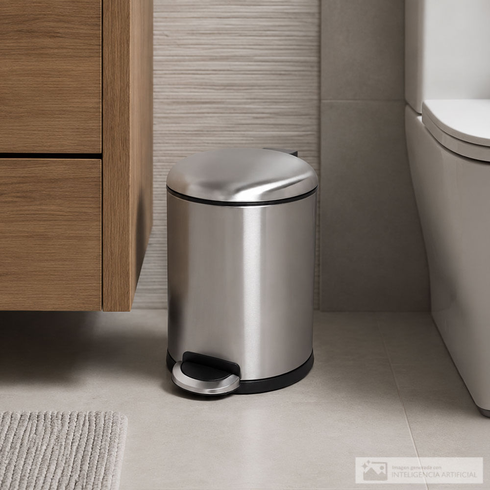 Basurero de acero inoxidable 5L