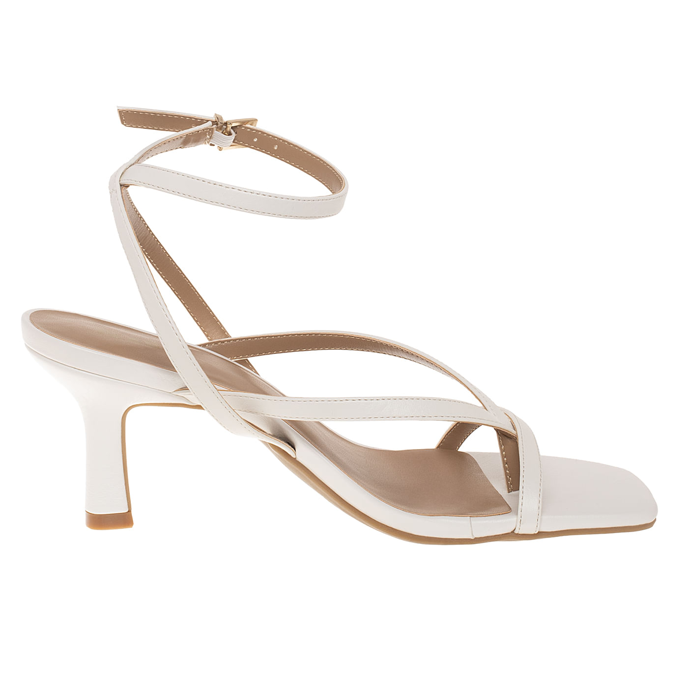 Sandalias De Vestir Mikayla Para Mujer Blanco Fioni 211147 Talla: 5.5