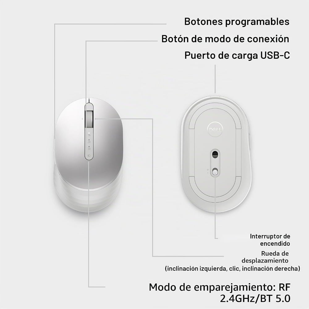 Dell Premier MS7421W mouse recargable con accesorios