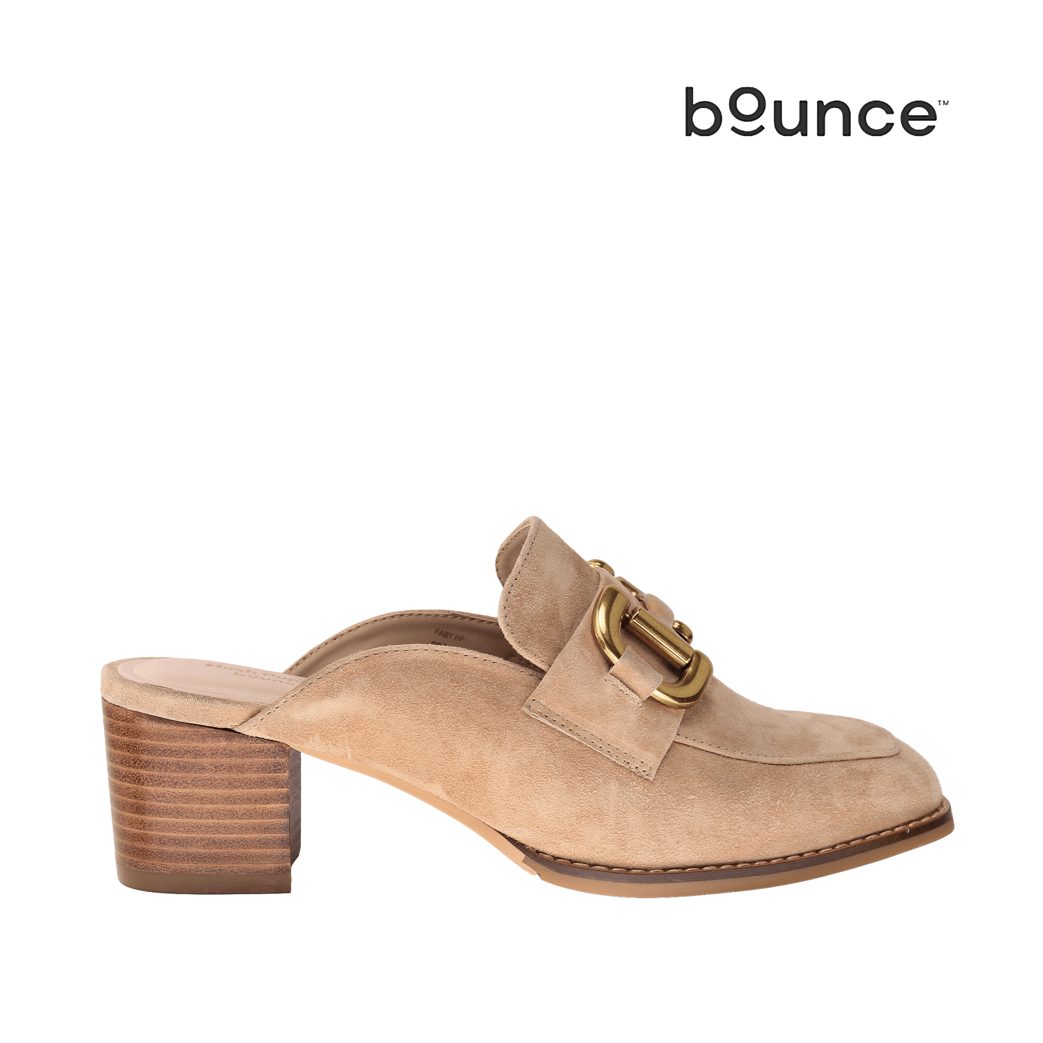 Zapatos de tacón mules Faby para mujer color beige Talla: 9