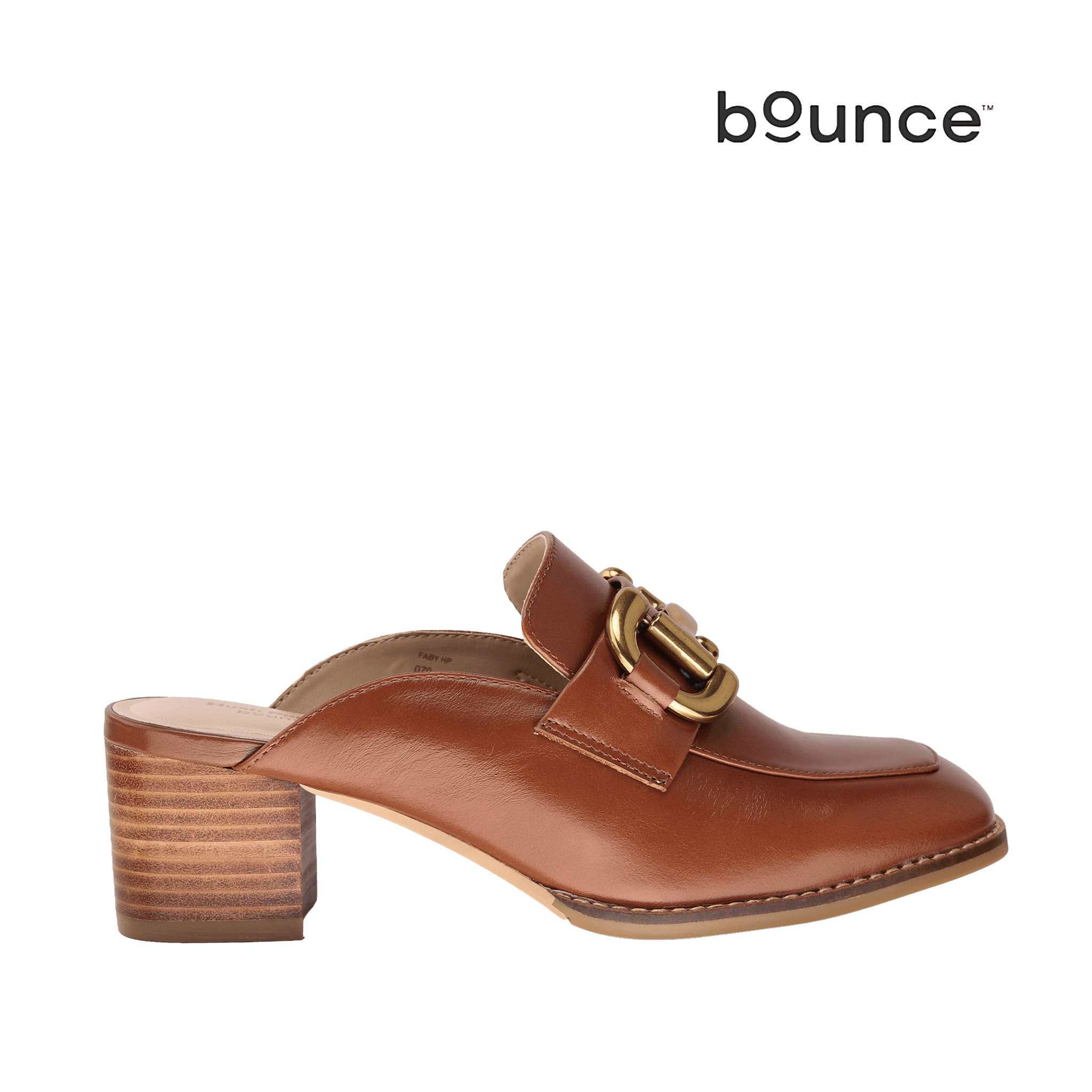 Zapatos de tacón mules Faby para mujer color tan Talla: 7