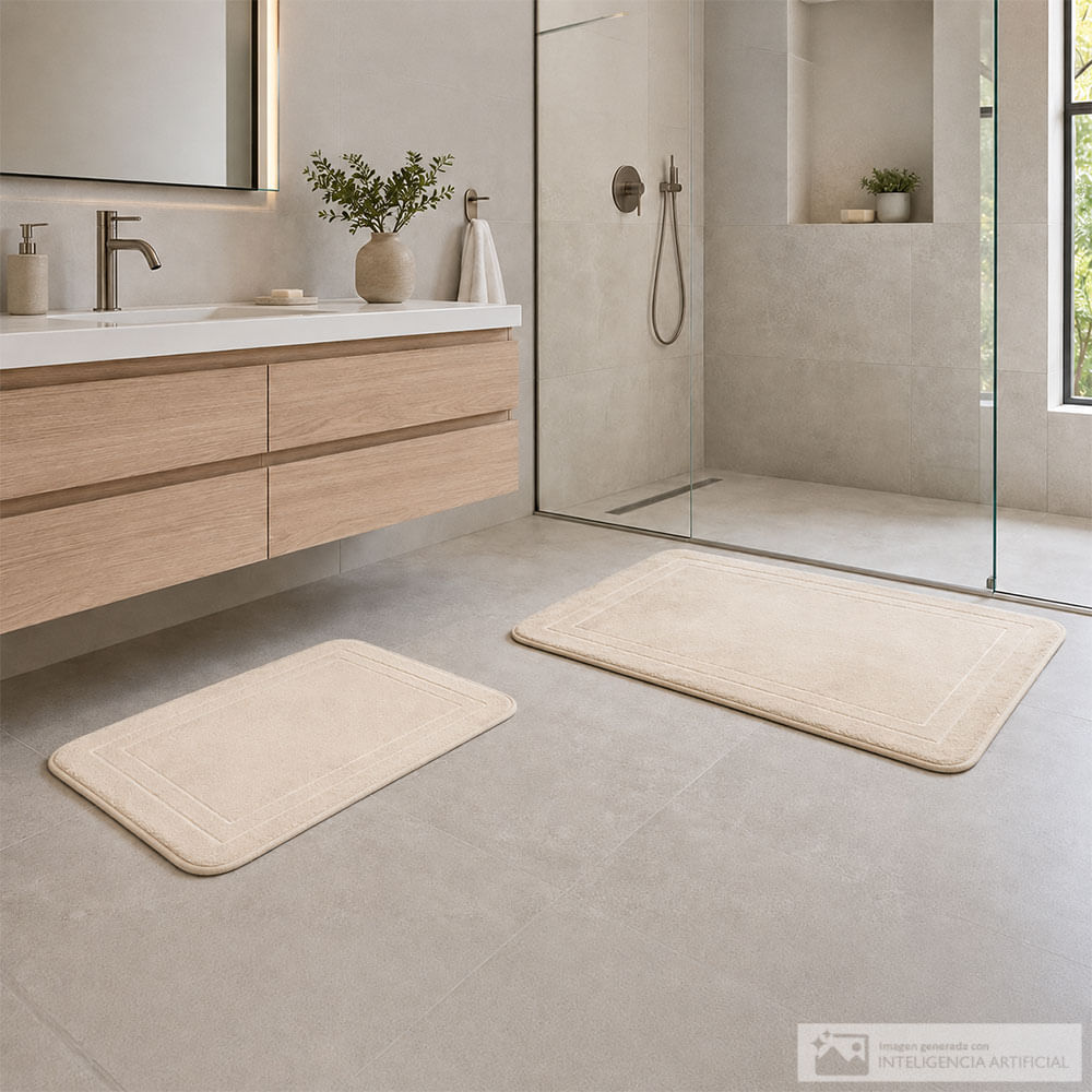 Set de alfombra Memory Foam antideslizante