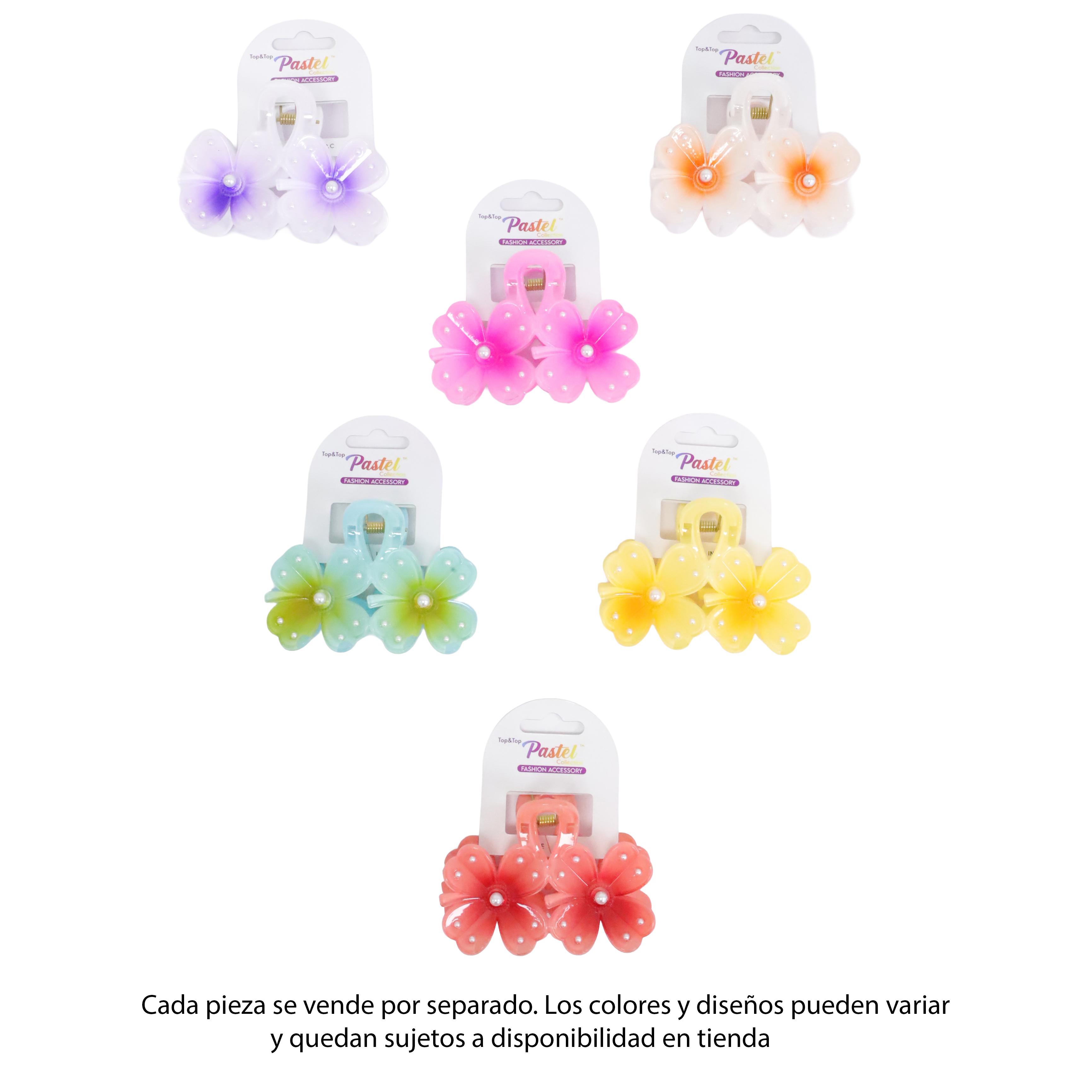 Set pinzas de flor para niña