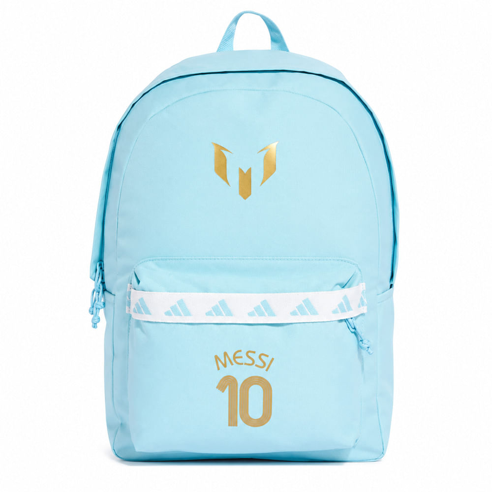 Mochila adidas Lionel Messi 27.4 L Celeste y Dorado