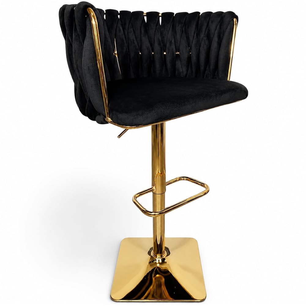 Silla tipo bar grande para salon y hogar color negra
