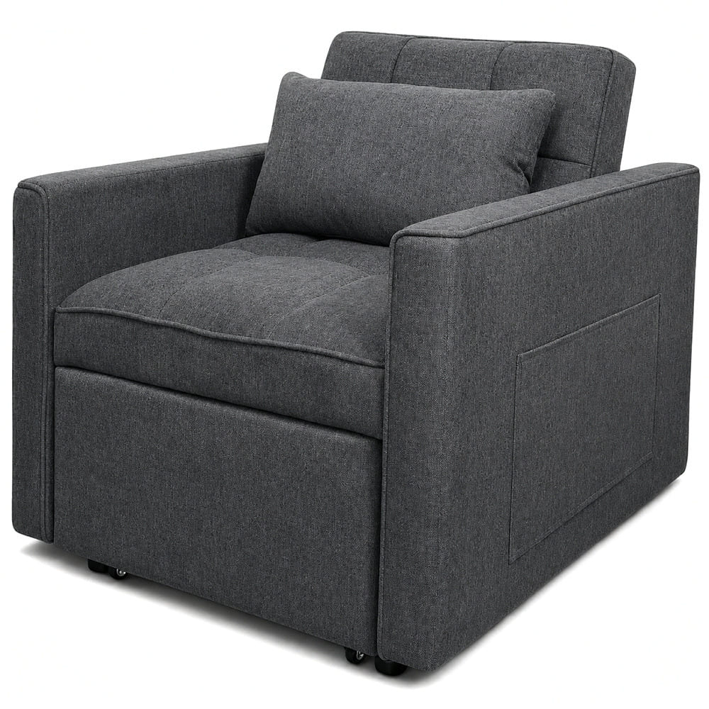 Sofa cama reclinable 3 en 1 Noa dark gray