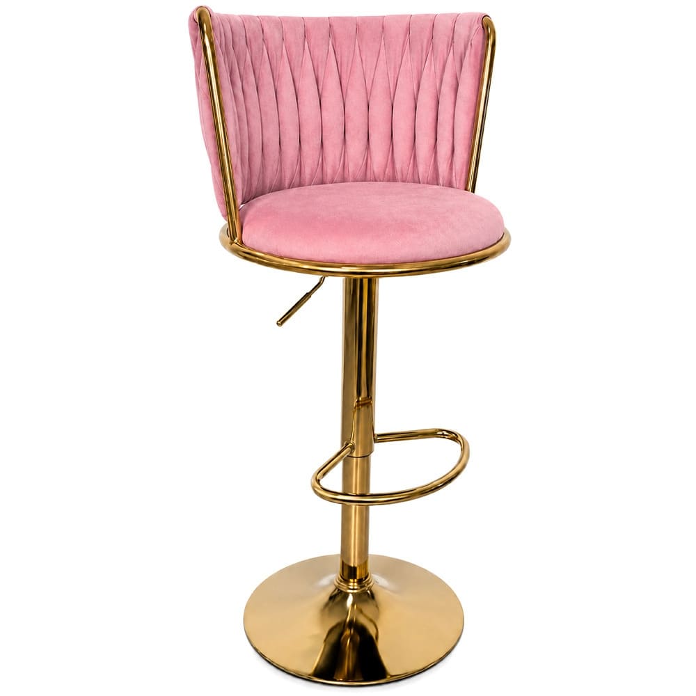 Silla tipo bar redonda para salon y hogar color blanca Silla tipo bar redonda para salon y…