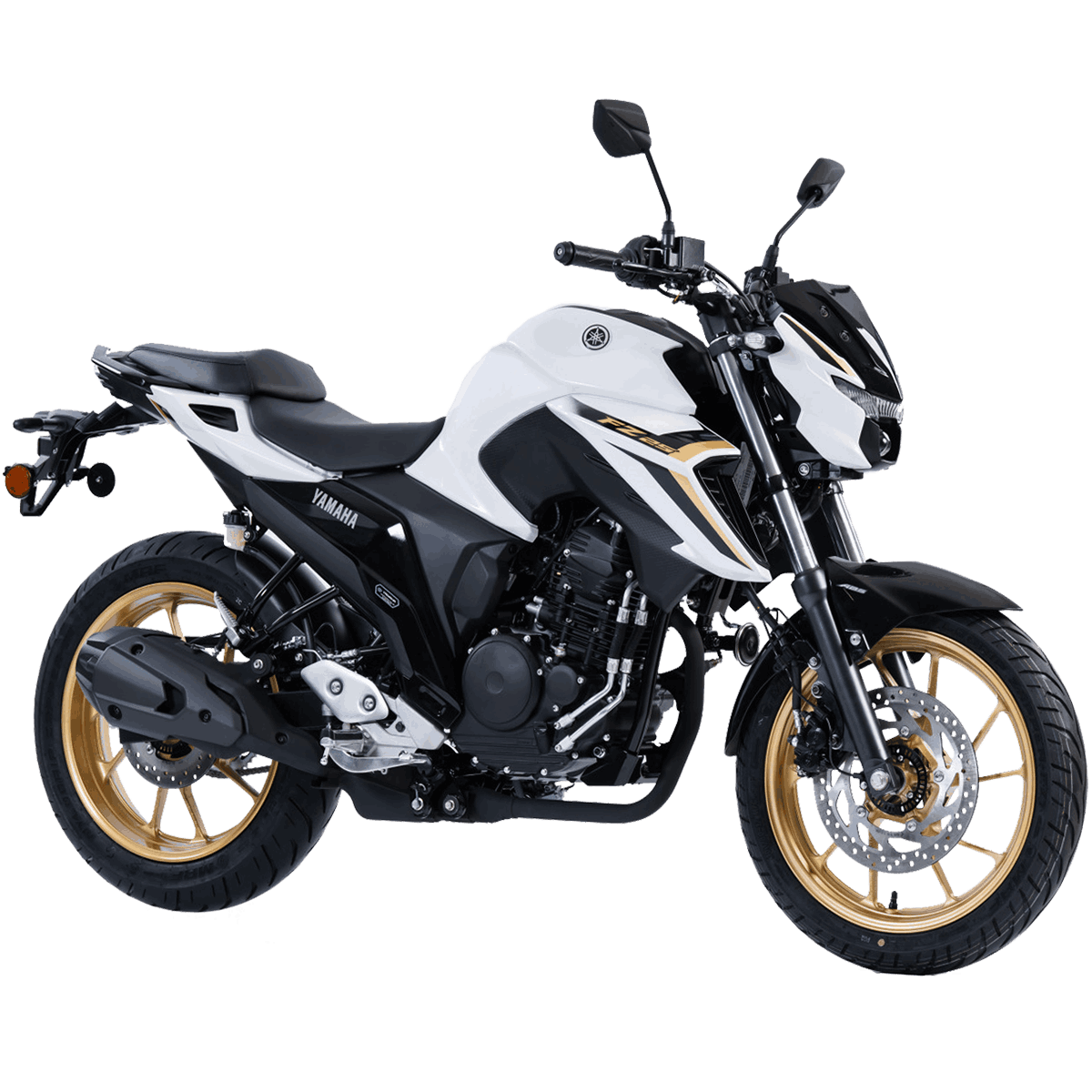 Motocicleta Yamaha FZ25 FZ 25 BLANCO NEGRO FRANJAS MULTICOLOR