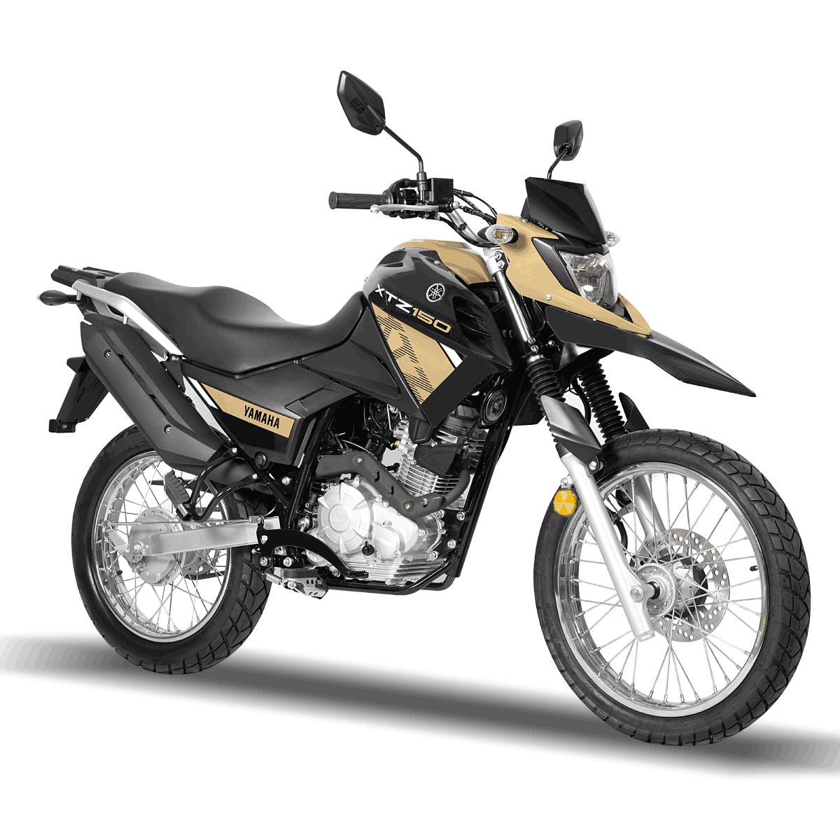 Motocicleta Yamaha XTZ 150 XTZ150 NEGRO CAFÉ FRANJAS MULTICOLOR
