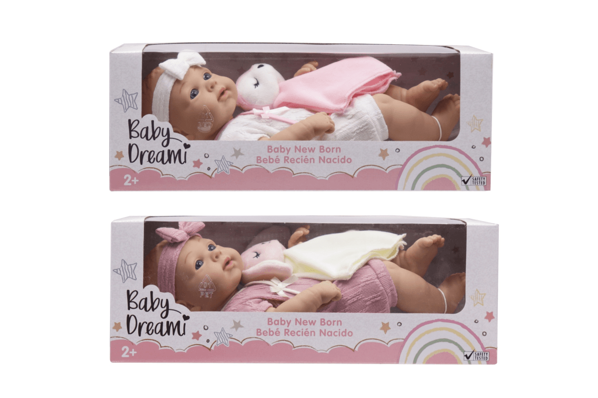 Muñeca Bebé Recién Nacida Baby Dream con Edredón Surtida