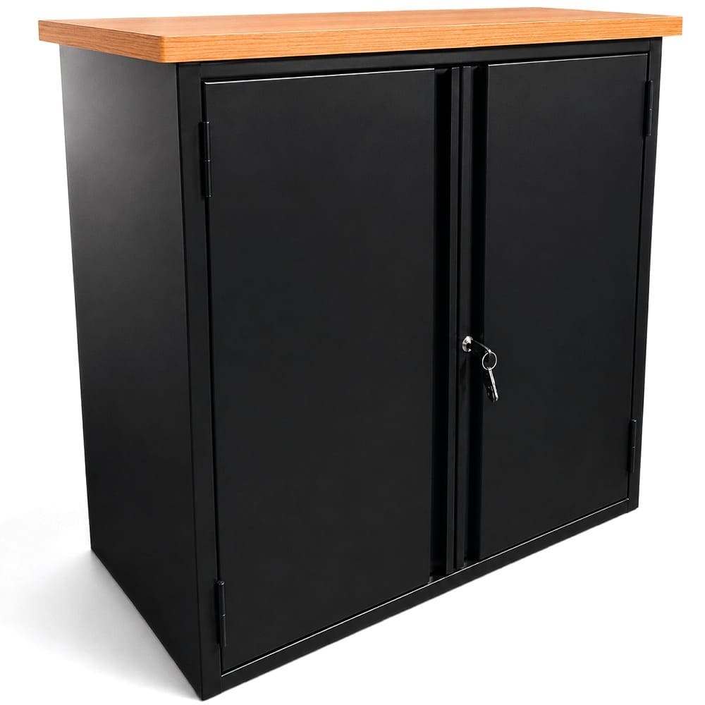 Credenza metálica de un cuerpo con repisa para oficina
