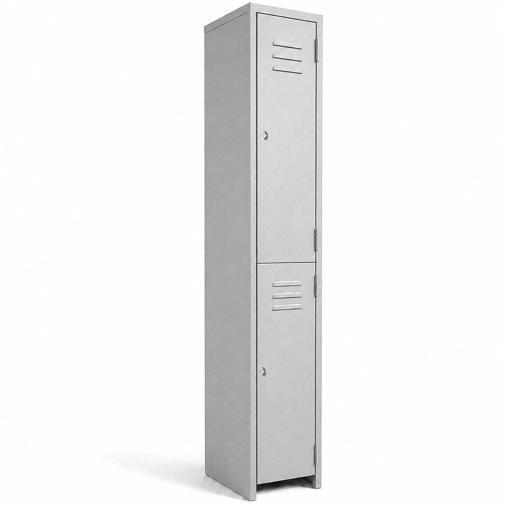 Casillero metálico de 2 puertas con llave Casillero / locker métalico de 2 puertas con llave color gris