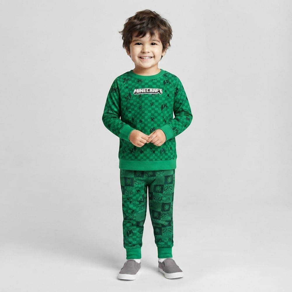 Conjunto de 2 piezas con estampado de Minecraft para niño