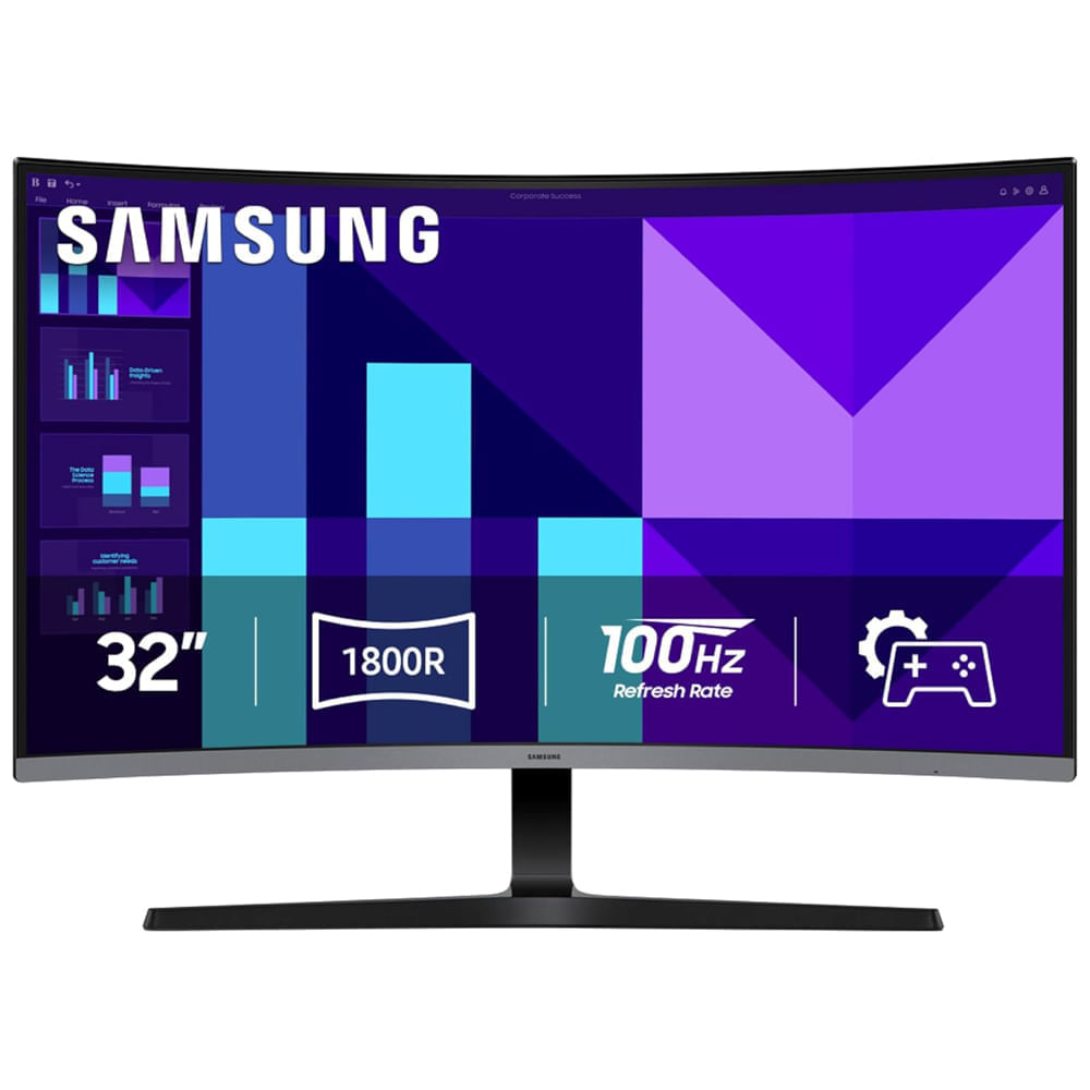 Monitor curvo Samsung essential S3 32" Full HD 100 Hz con altavoces
