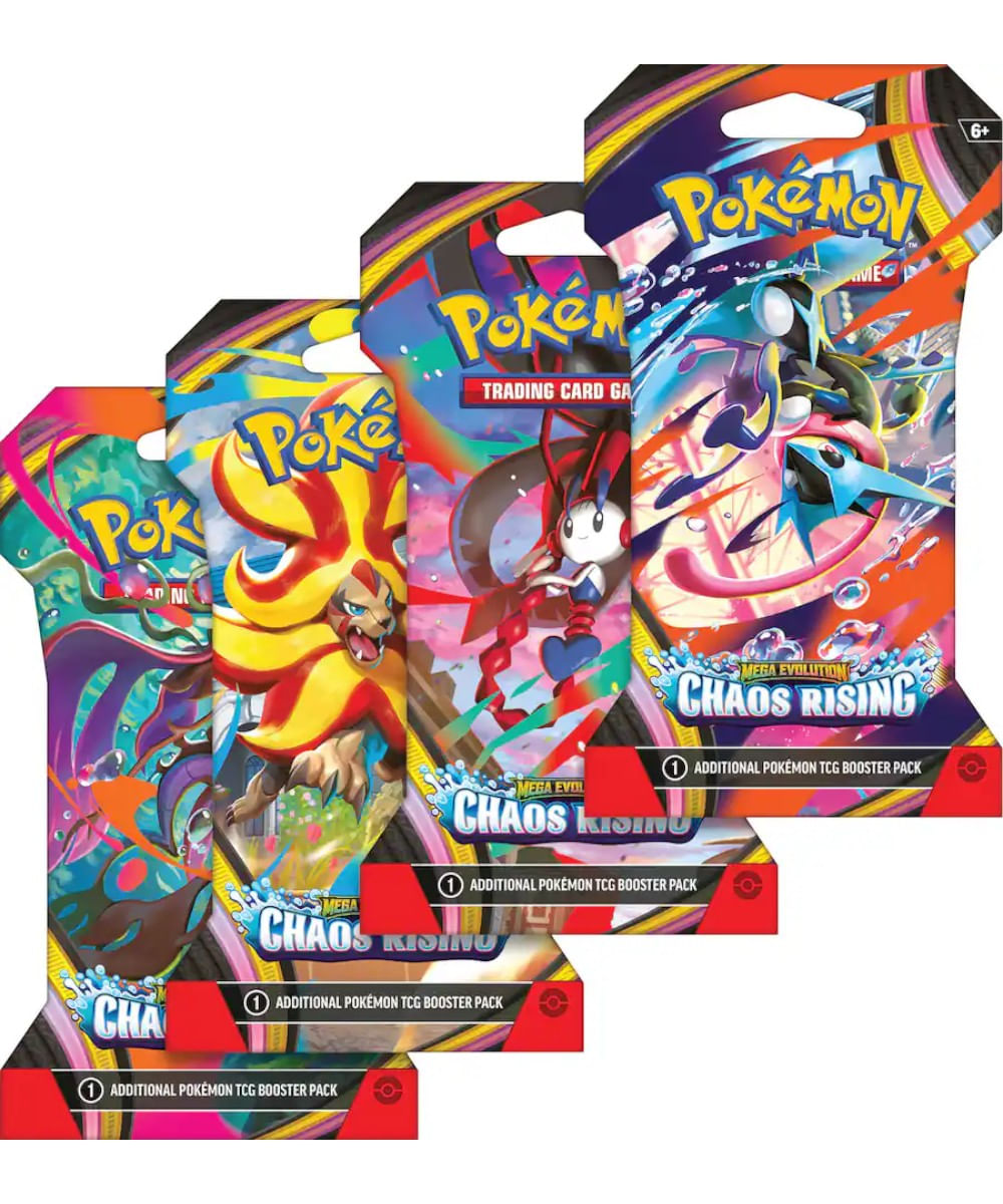Pokémon TCG Mega Evolution Chaos Rising Sleeved Booster Surtido