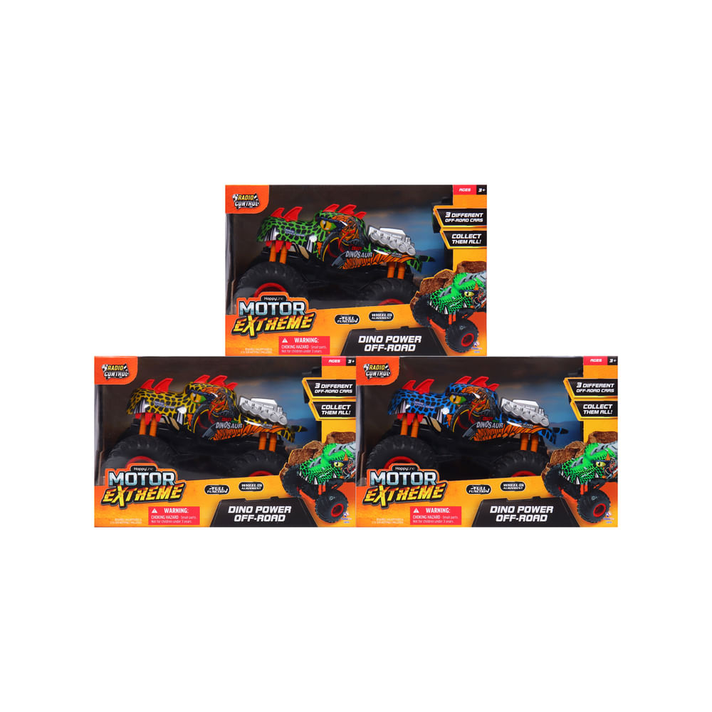 Motor Extreme Auto Dinosaurio a Control Remoto Escala 1:16 con Cargador