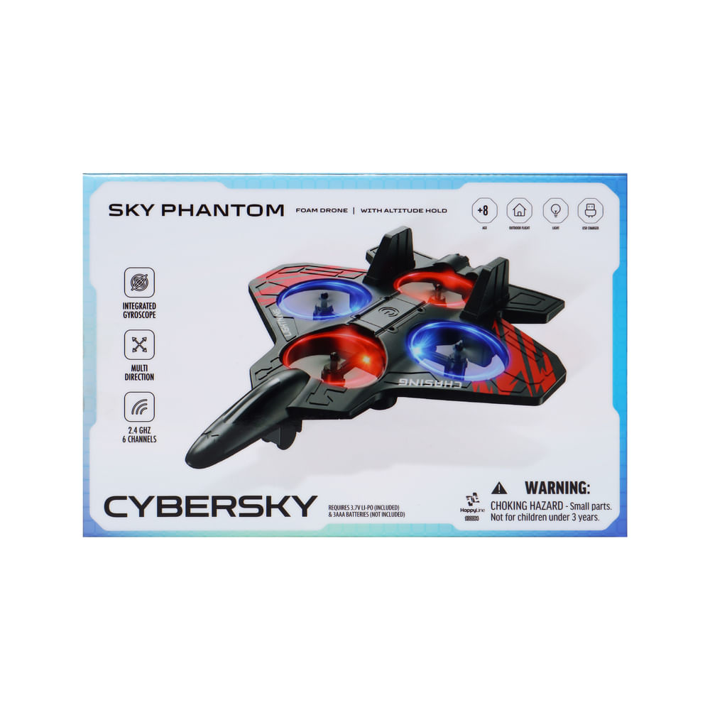 Cybersky Dron a Control Remoto 2.4 GHz de 6 Canales