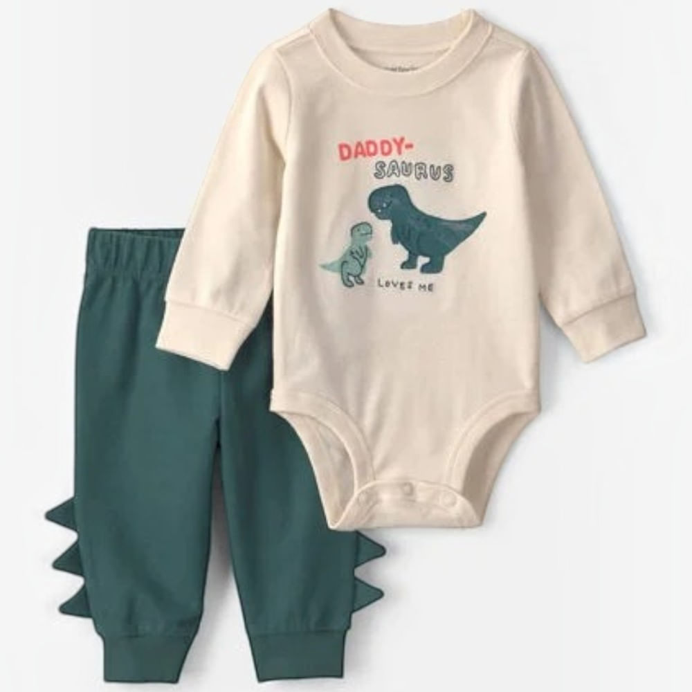 Conjunto de 2 piezas de dinosaurios para bebé niño