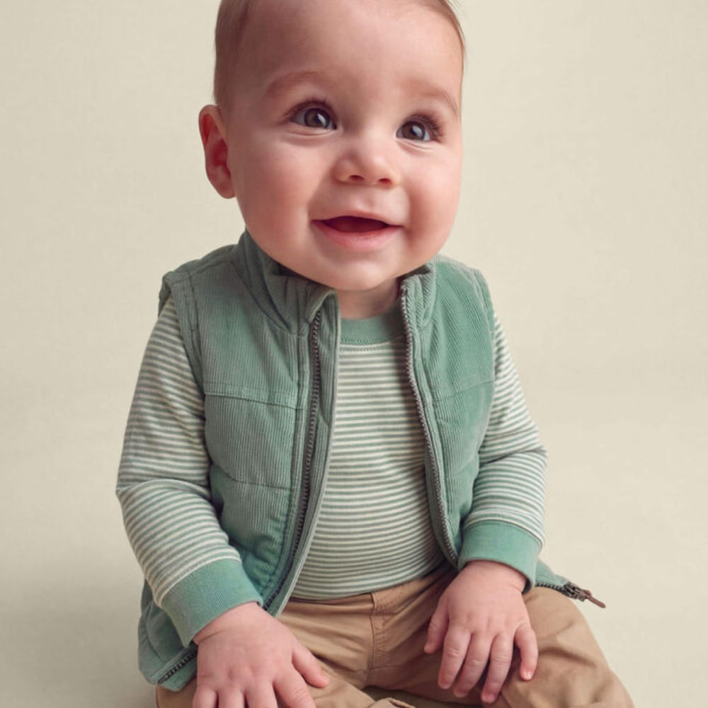 Conjunto de 3 piezas color verde para bebé niño
