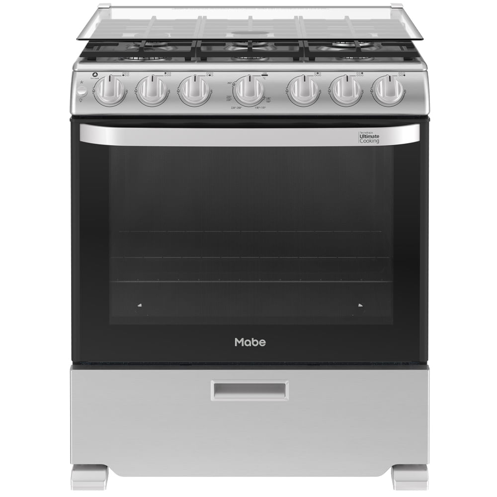 Cocina a Gas Mabe 76 cm (30") acero inox EM7660CFIX3