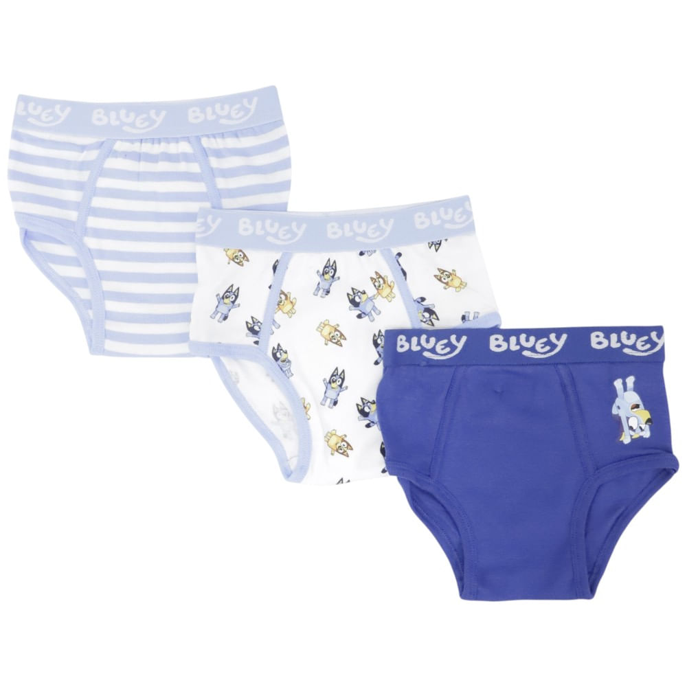 Set de 3 calzoncillos con estampado de Bluey para niño