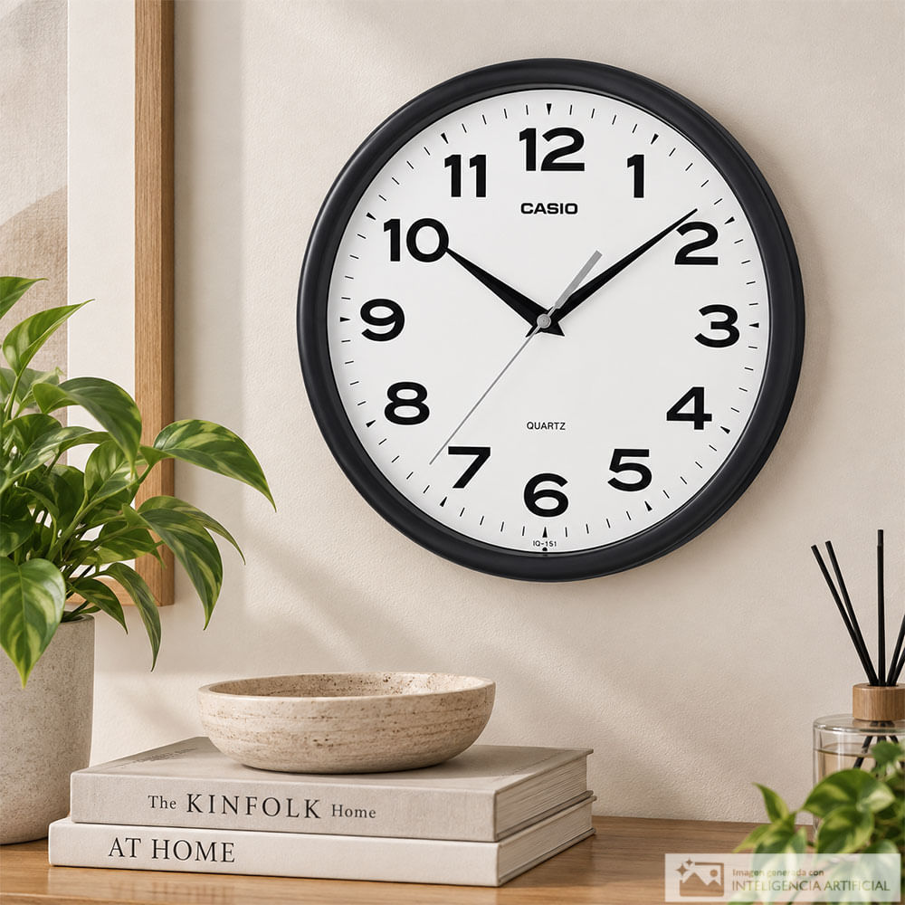 Reloj de pared redondo casio