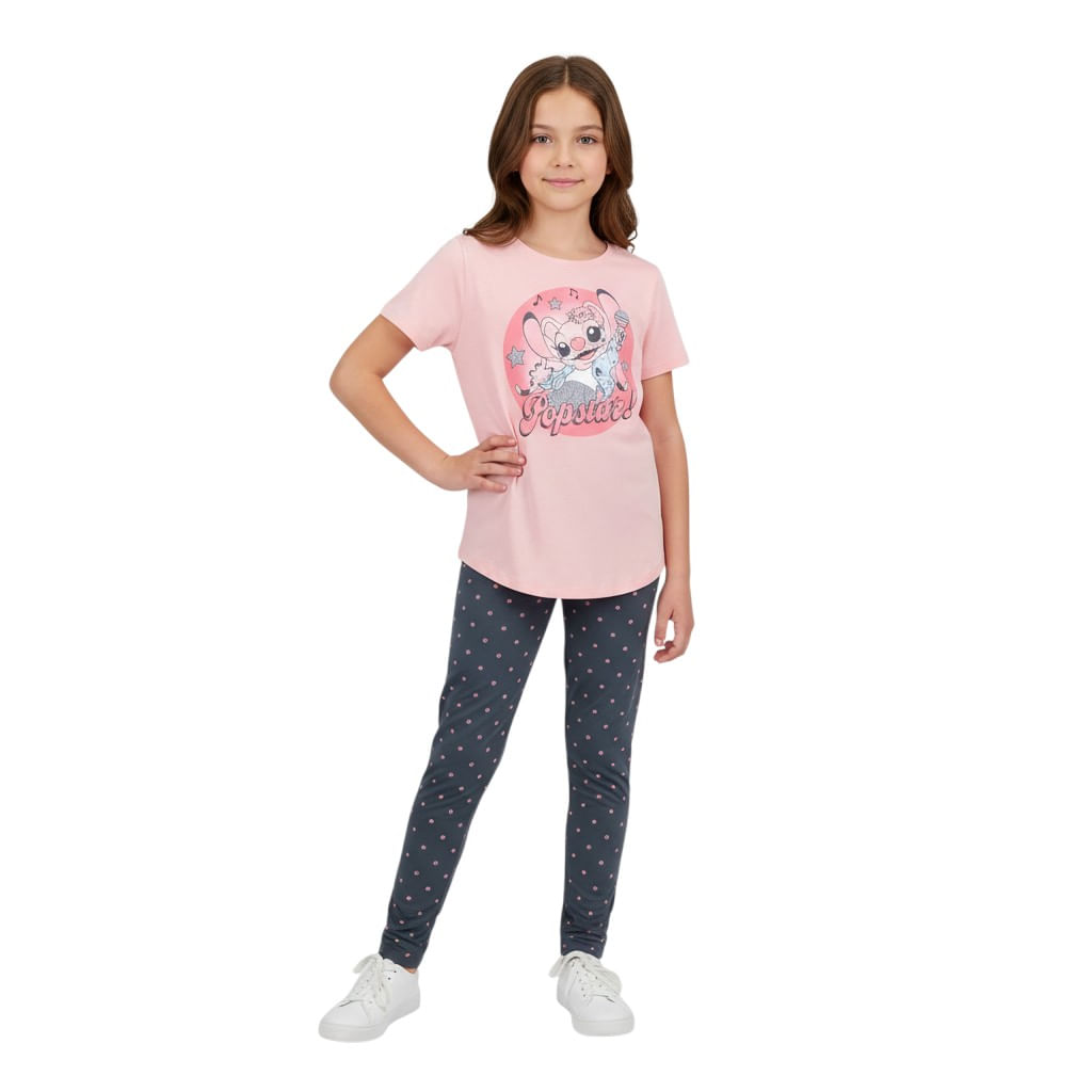 Conjunto de 2 piezas con estampado de Angel Star para niña
