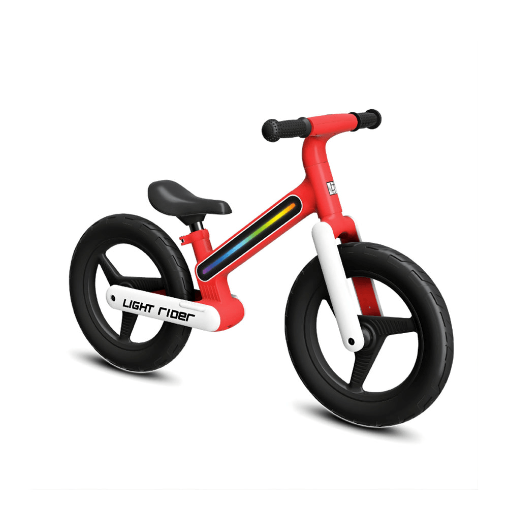 LiT Light Rider Bicicleta de Balance Infantil 12" con Luces LED Rojo