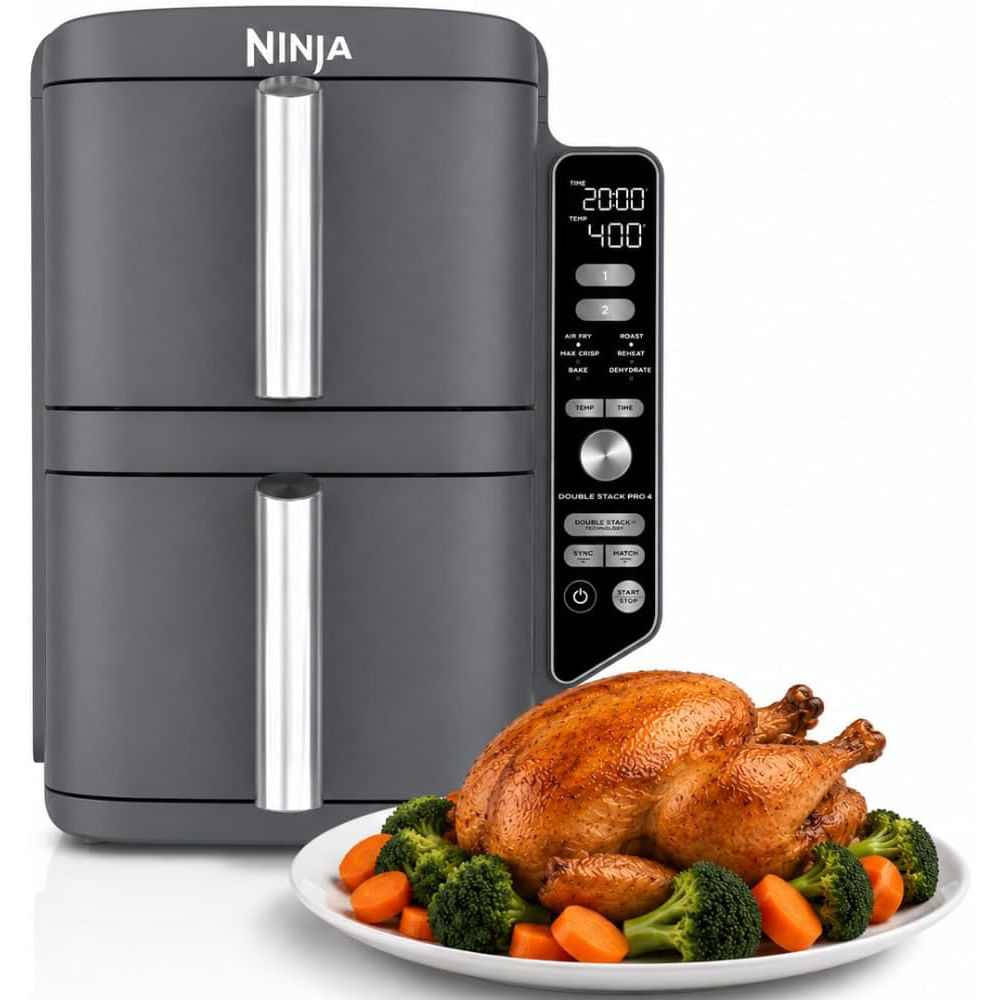 Freidora de aire con doble canasta XL vertical Ninja SL401LAA