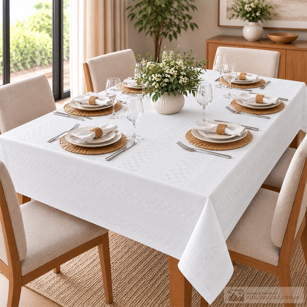 Mantel rectangular artemis para 6 personas